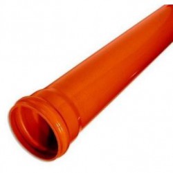 Труба канализационная пластиковая наружная d-160 L 1000мм (3,6мм)